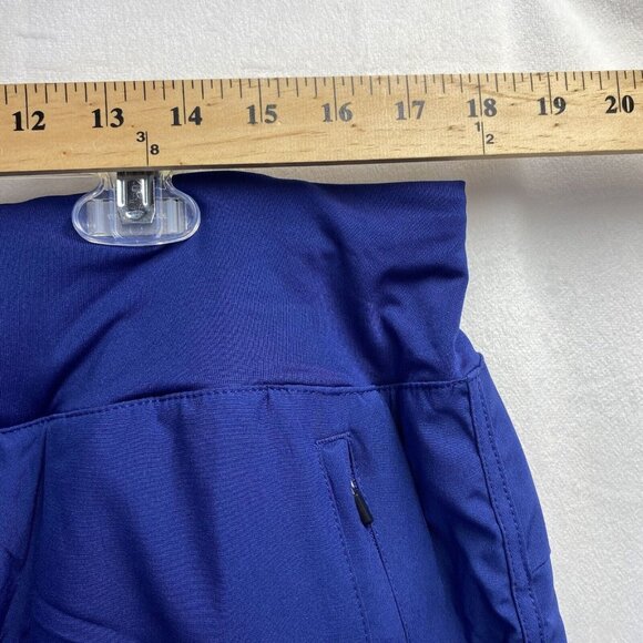 MAROAUT Zippered Side Pockets Athletic Running Lined Shorts Women XXL Blue New - Picture 3 of 14